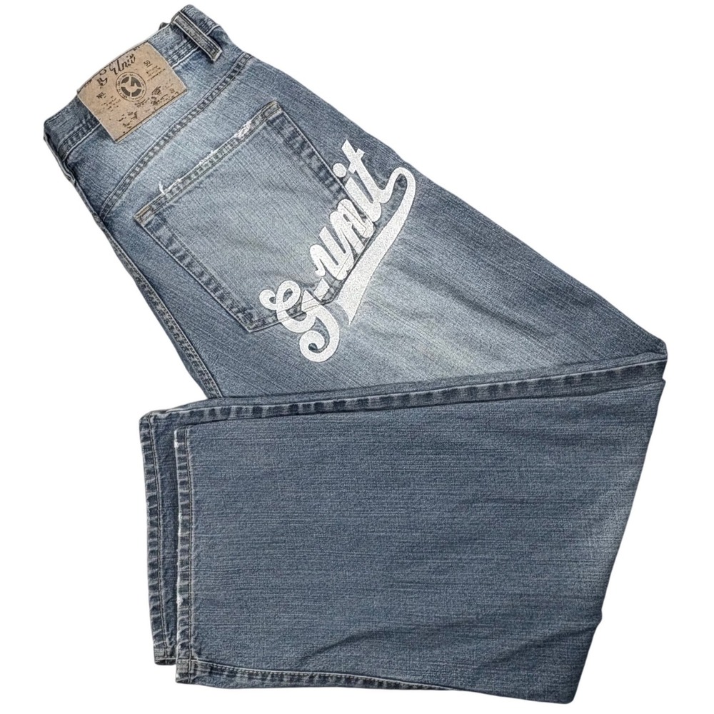 Vintage G-Unit Denim Co Baggy Jeans Mens 36x31 Blue Y2K Hip Hop Streetwear Wide